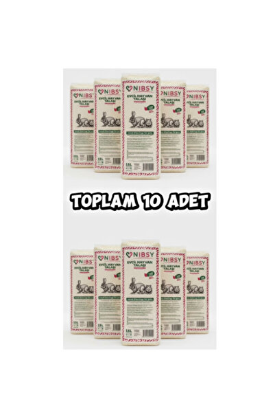 Nibsy Tavşan Hamster Ginepig Ve Kemirgen Tozsuz Çam Talaşı 10 Adet 15lt Sıkıştırılmış Paket