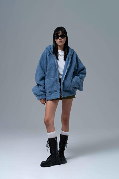 SAW Urbanity Everyday Icon Oversize Welsoft Sweatshirt Kadın Mavi