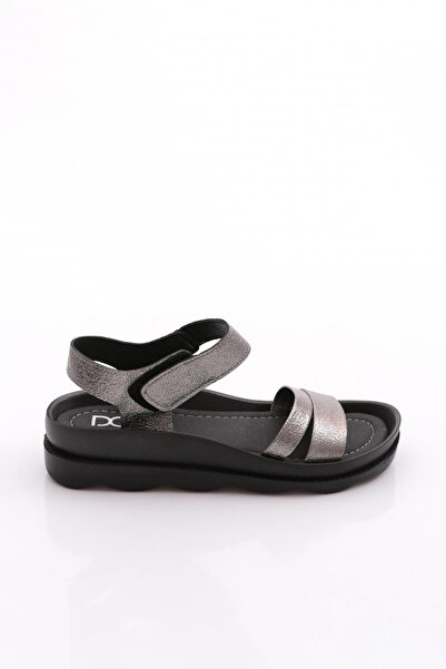 DGN 1700-154-22Y Women's Flat Atmali Banded Ankle Velcro Sandals