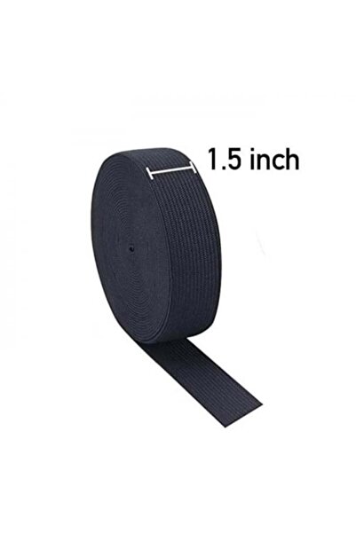 Abrar Elastic Rubber 1.5 Inch Roll Black