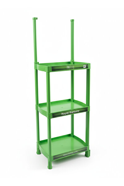 hemlic pump Plastik Kolay Kurulum Vitrin Ürün Standı Yeşil Renk