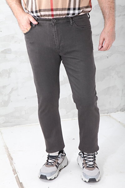 BLUEHIDE JEANS Erkek Kahverengi OrtaSlim Fit Likralı Esnek Jeans Kot Pantolon ARIZONA515
