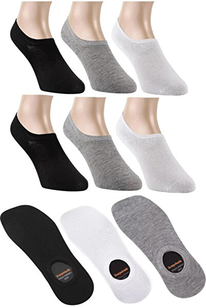 Scarpebutik Летни безшевни мъжки невидими балерини чорапи от 6 части Многоцветни обикновени маратонки