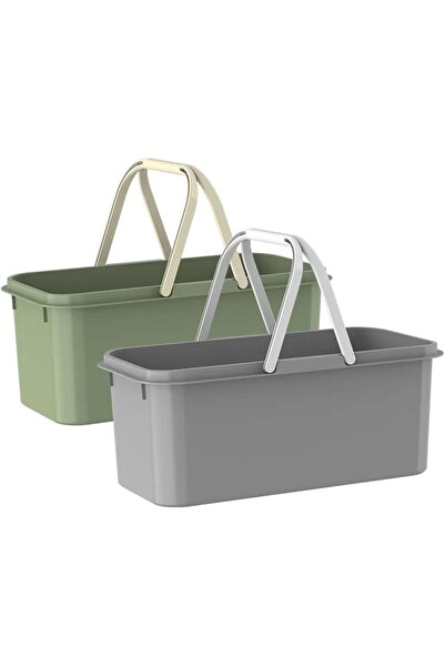 Zalcoon دلو ماء بلاستيكي كبير جدًا بسعة 20 لترًا (5.2 جالون) مع مقبض