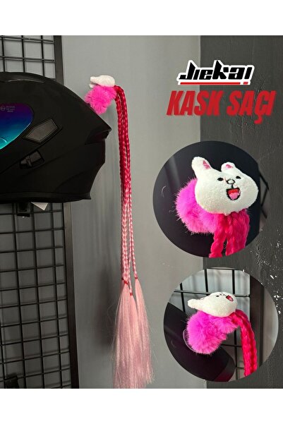 JK JİEKAİ KASK SAÇI TOKALI GEÇİŞLİ PEMBE RENK AFRİKA ÖRGÜ MODEL-12