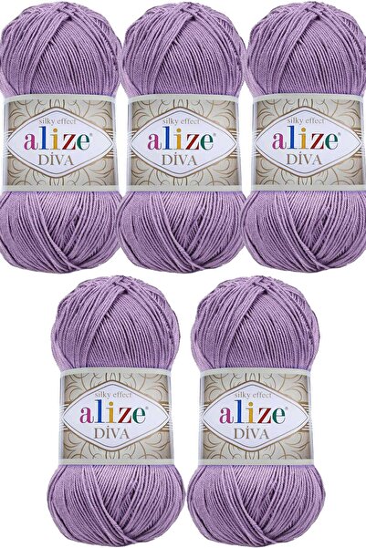 Alize Diva Shiny & Mercerized Summer Spring Knitting Yarn No.: 622 (5 pieces)