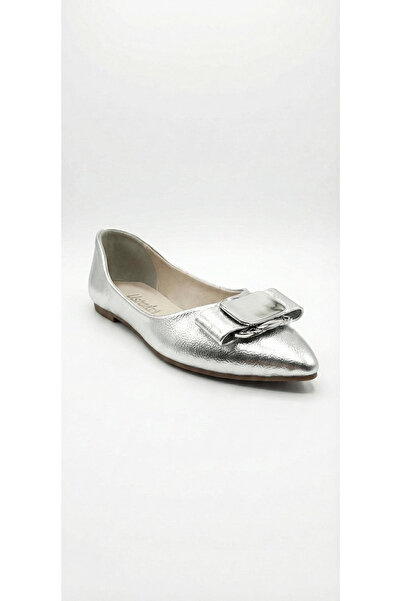 Ustalar Ayakkabı Çanta Silver Women's Ballerina Shoes 461.72