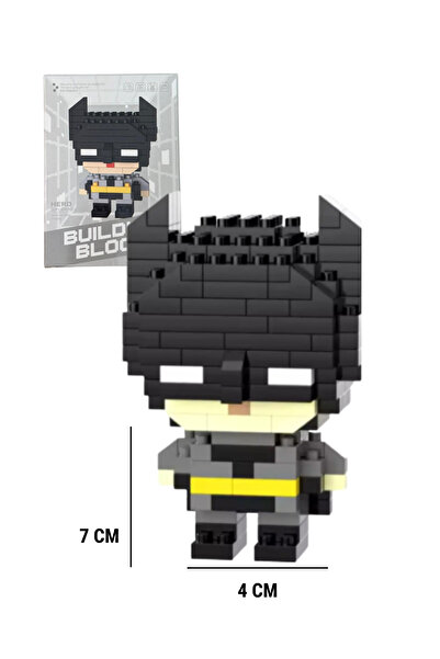 WUNİT Bricks Batman Yarasa Adam SüperKahraman Karakter Figürü 3D Yapboz Puzzle Yapı Oyuncakları