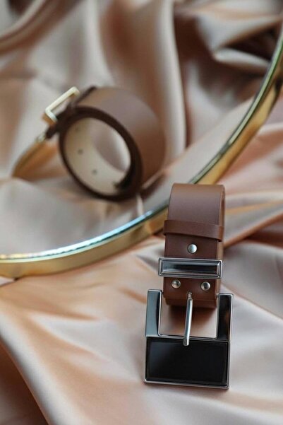 MODAM HİFA Silver Buckle Stone Women's Belt Dress Belt Shirt Belt Waist Belt Body Belt Trouser Belt