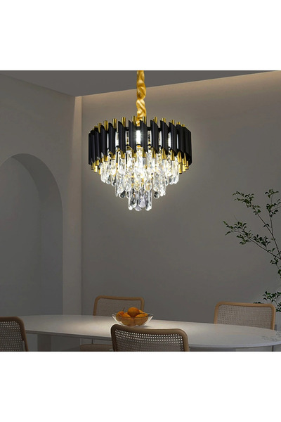 HAMER Black and gold chandelier E14, 400mm diameter - unparalleled design
