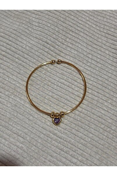 bijoux uniques سوار بتصميم قلب ملون بسيط