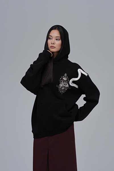 SAW Urbanity Nothing to Lose Oversize Sweatshirt Kadın Siyah