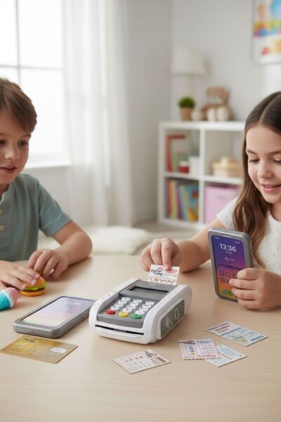 BYCEGU 72459 PİLLİ GERÇEKÇİ AKSESUARLI OYUNCAK POS CİHAZI