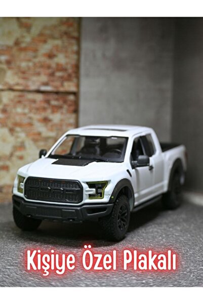 bebeym Ford F-150 Raptor Metal Model Araba - 1:24 Ölçek Beyaz