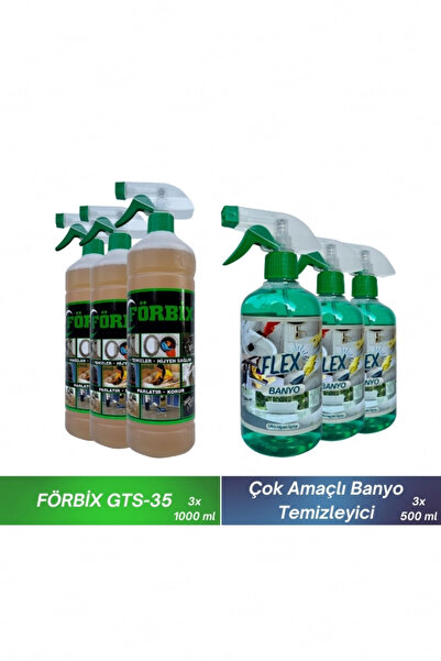 FÖRBİX GTS-35 3 Adet + Çok Amaçlı Banyo Temizleyici 3 Adet