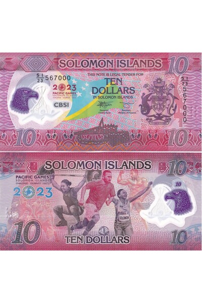 emir koleksiyon coin & paper collection Solomon Adaları 2023 Yılı 10 Dolar Ha...