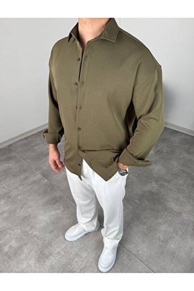 BE TOR OVERSİZE DABIL İTHAL KUMAŞ GÖMLEK