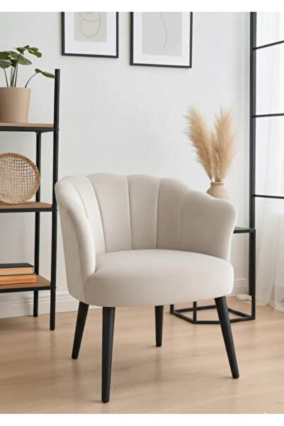 WATERYBROOK Tekli Berjer Koltuk - Papatya Babyface Kumaş – Siyah Ayaklı - 13 ...