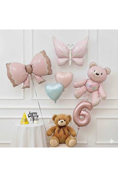 ÇITIPITISTORE Set de petrecere de aniversare cu numere și fundițe retro cu fl...