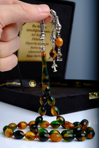 TESBİHEFENDİ Boxed Prayer Beads, Lettered Prayer Beads, Gift Prayer Beads - C...
