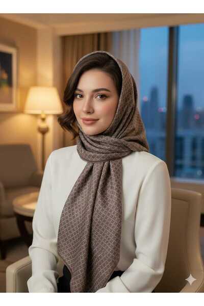 ALLURİNG THE BETTER ONE Jawel Women's Small Ethnic Pattern Soft Scarf