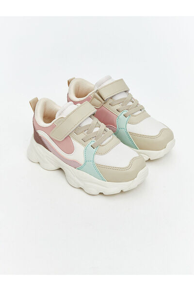 LC Waikiki Vizyon New Season Lace-Up and Velcro Girls' Sports Shoes