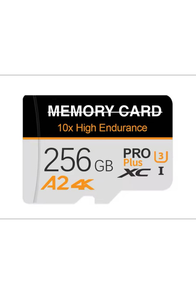 Generic Micro SD Memory Card 256GB Pro Plus A2 U3 V30 4K Ultra HD High-Speed microSDXC with Adapter