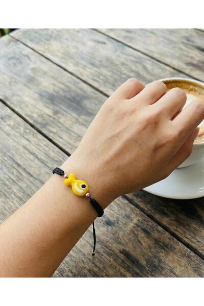 cammurano Murano Glass Macrame Rope Fish Women's Bracelet