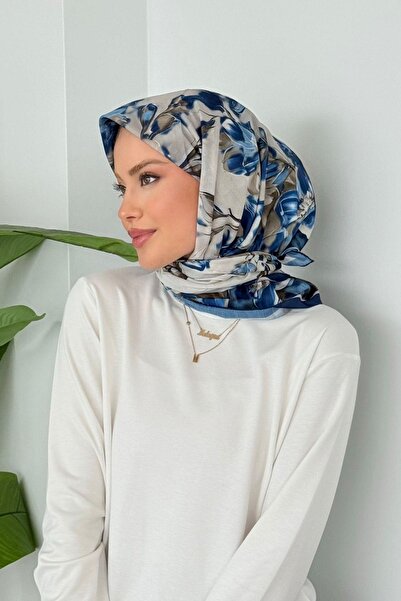 Hazamoda Eșarfă moale Stone Albastru