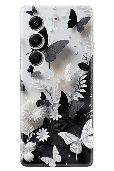 TECNO Camon 40 PRO Kılıf Baskılı Desenli Yüksek Korumalı Silikon Kapak stk-52...