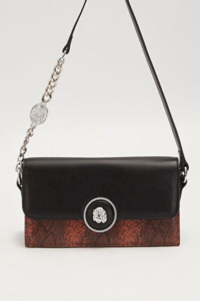 Levidor Camel Snake Skin Looking Shoulder Bag