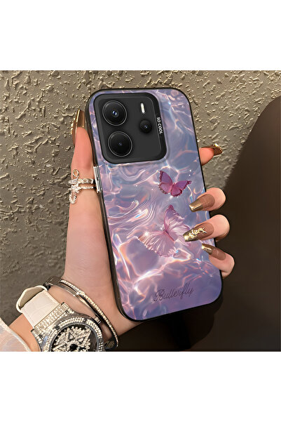 Hontinga Xiaomi Redmi Note 14 Uyumlu Kılıfı Sert kabuk Anti Düşme Telefon Kıl...