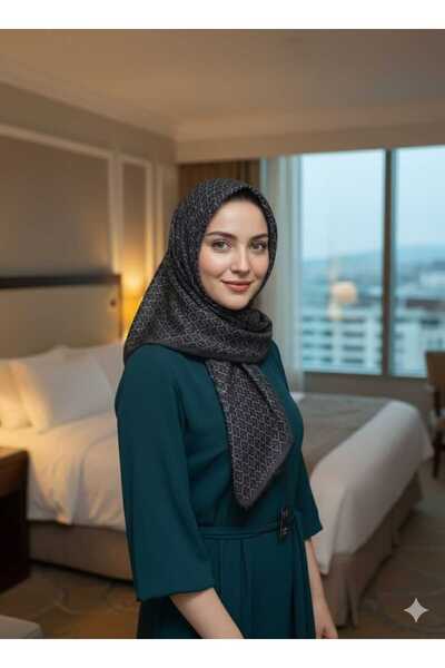 ALLURİNG THE BETTER ONE وشاح ناعم بنمط عرقي صغير للنساء من JAWEL