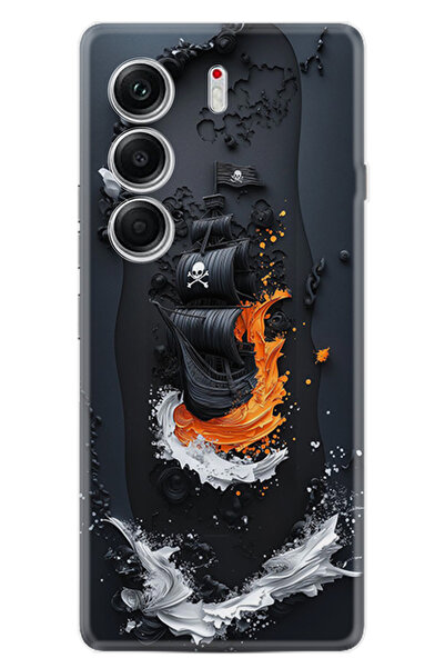 TECNO Camon 40 Case Printed Patterned High Protection Silicone Cover Stk-.102...