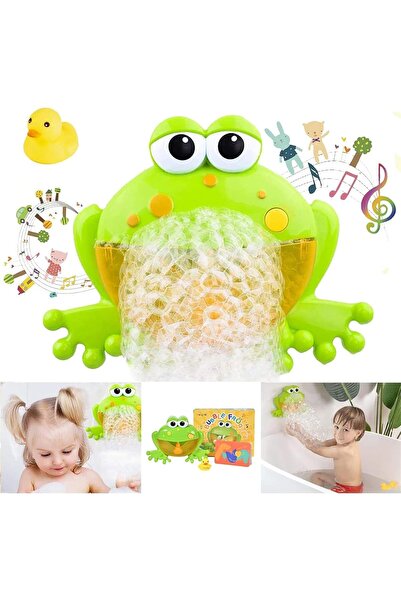 X SPRING Bubble Bath Machine for Kids - Frog Maker with Nursery Songs