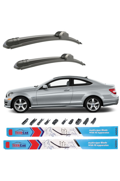 TEAMCAR Υαλοκαθαριστήρες Mercedes C-Class Coupe C204 (2007-2014) Εμπρός σετ