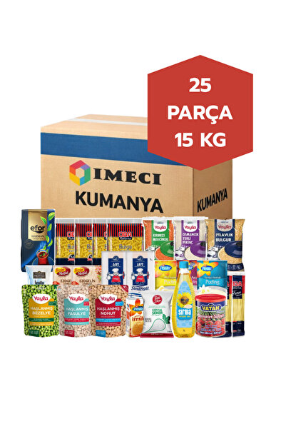 imeci Ramazan kolisi kumanya kolisi erzak kolisi 25 parça 15kg