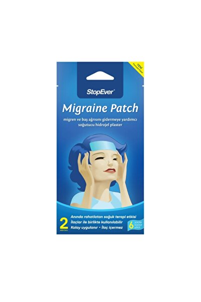 StopEver Migraine Patch ve Baş Ağrısı Gidermeye Yardımcı Soğutucu Hidrojel Pl...