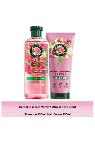 Herbal Essences Velvety Softness Rose Scented Shampoo and Velvety Softness Rose Scented Conditioner 250ml