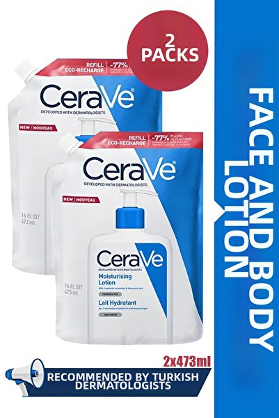 CeraVe Moisturizing Lotion Refill 473 ml 2 Pieces