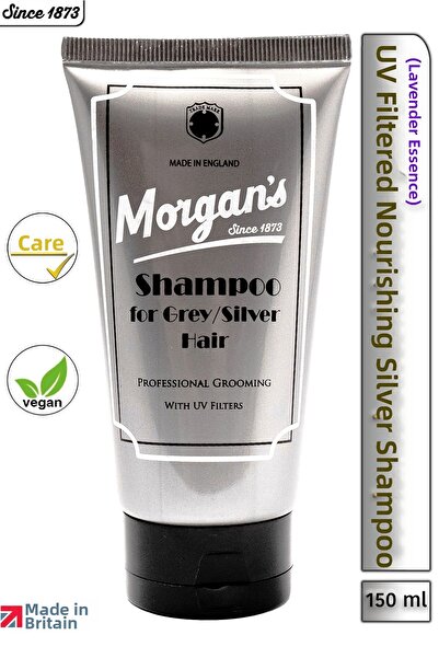 Morgan's Pomade شامبو مورغان رمادي وفضي - شامبو 150 مل للشعر الأبيض والرمادي