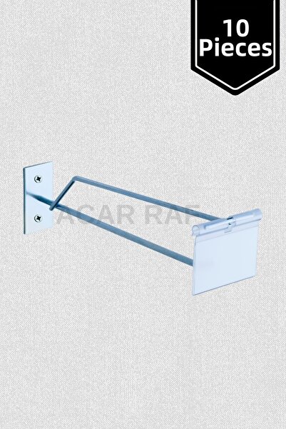 Acar Raf Wall Mounted Hook with Tags 10 Pieces (with Tags Included)