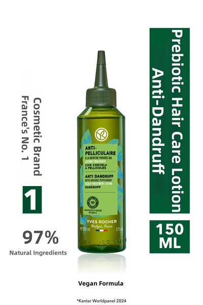 Yves Rocher لوشن مهدئ للشعر بريبيوتيك - مضاد للقشرة / مضاد للقشرة - نباتي - 1...