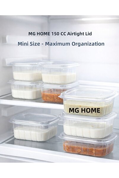 VENON ⭐   100 Pieces ⭐ 150 Cc Leakproof Container Transparent Refrigerator St...