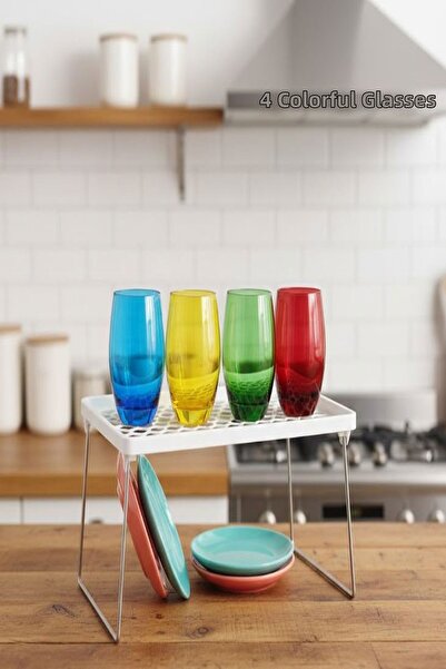 Saint Belisama Concept Shelf Organizer Rectangular, Multi-Purpose Shelf Organizer Kitchen Organizer,Cup Organizer