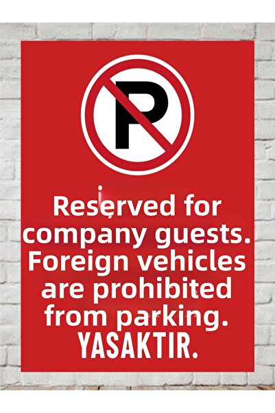 zafrakreklam Polycarbonate Signage Plate for Foreign Vehicles Belonging to Bu...