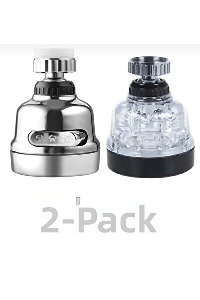 luxury faucet رأس بثلاث وظائف - كروم شفاف