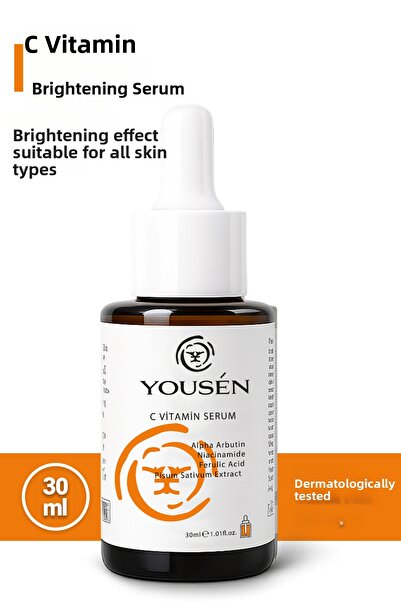Yousen سيروم فيتامين سي يساعد على تقليل ظهور العيوب وتوحيد لون البشرة 30 مل
