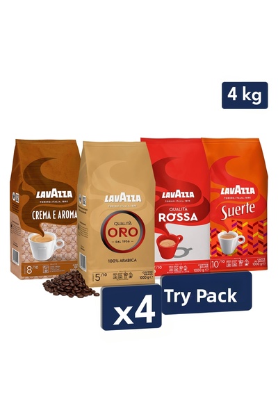 LavAzza كواليتا أورو + كواليتا روسا + سويرتي + كريما إي أرامو كورن بودرة القه...