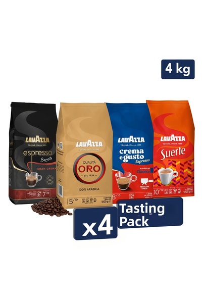 LavAzza كواليتا أورو + كريمة وطعم كلاسيكي + سويرتي + قهوة إسبريسو باريستا جرا...